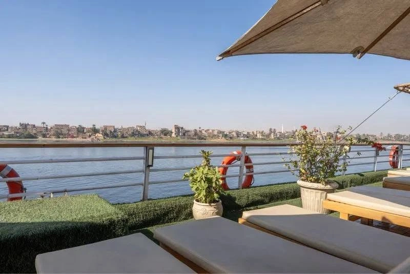Sun deck of the Nile Excellence Nile Cruise Nile cruise